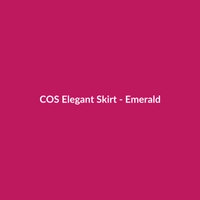 COS Elegant Skirt in Emerald, made of silk, suitable for women and date nights.