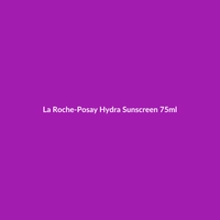 La Roche-Posay Hydra Sunscreen 75ml bottle, formulated for oily skin with Niacinamide, Glycerin, Vitamin C, Squalane, and Ceramides.