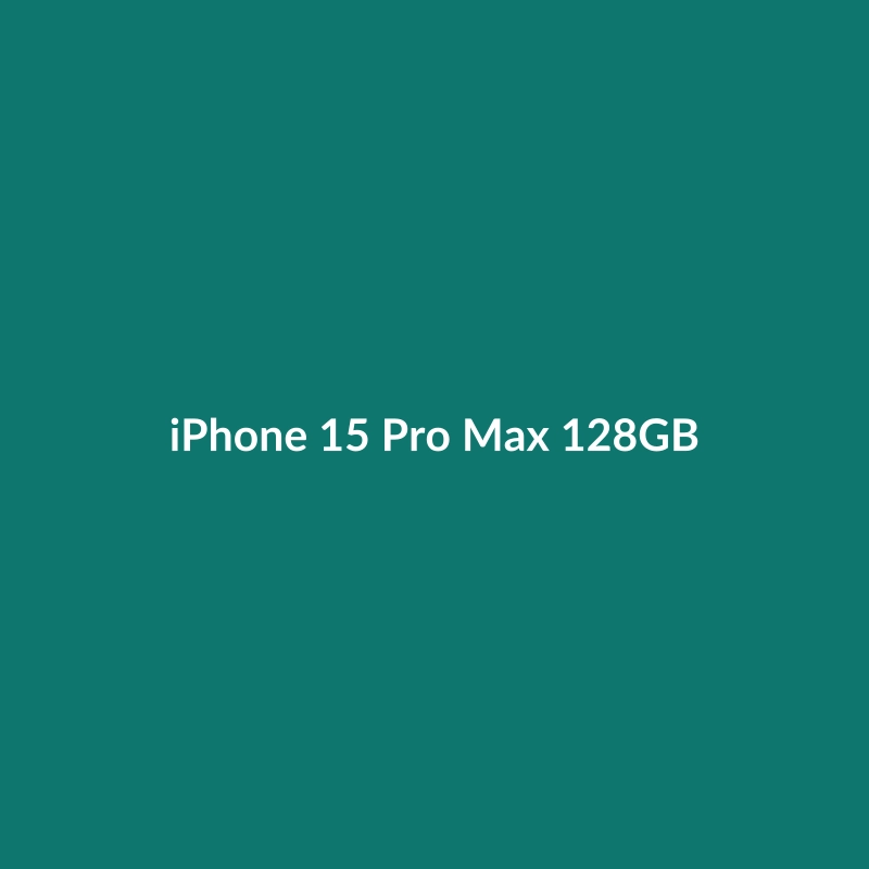 iPhone 15 Pro Max 128GB in Natural Titanium, showcasing its large foldable screen and camera system.