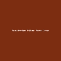 Puma Modern T-Shirt in Forest Green for Men, featuring a regular fit and nylon material.