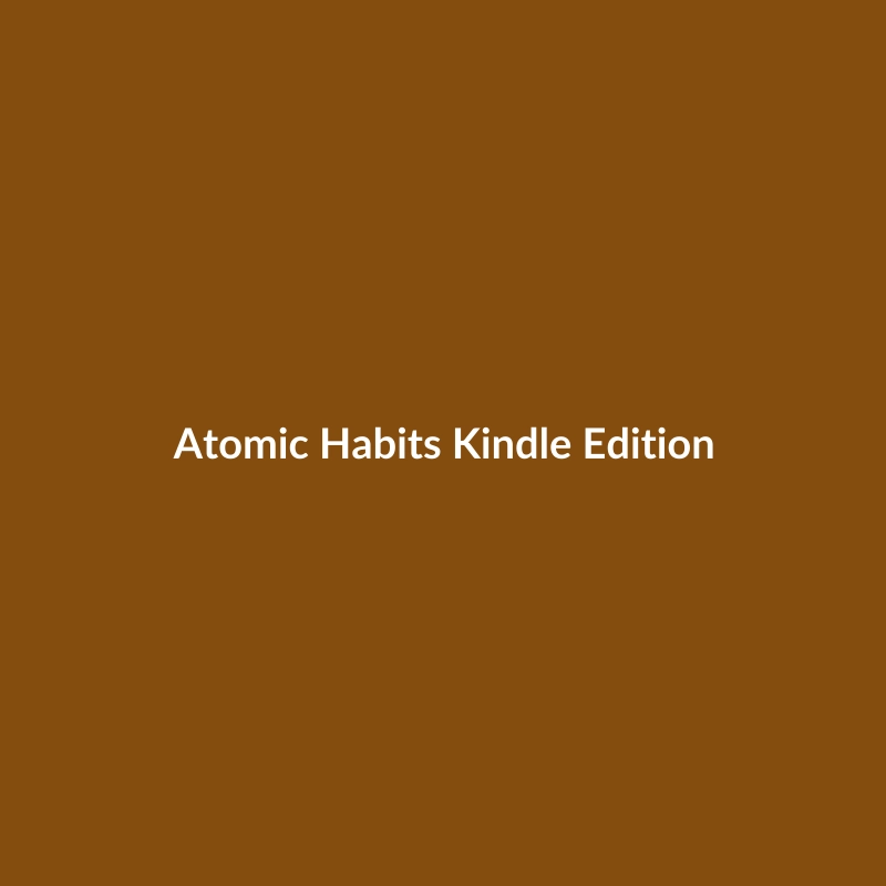 Atomic Habits Kindle Edition book cover by James Clear, a popular Non-Fiction self-help book.