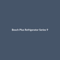 Bosch Plus Refrigerator Series 9 in Matte Black, White, and Silver finishes.