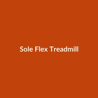 Sole Flex Treadmill in White, Black, and Orange, designed for advanced fitness activities like weightlifting and yoga.
