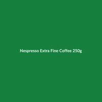 Nespresso Extra Fine Coffee 250g bag, featuring Ethiopian origin beans, vegan and gluten-free certification.