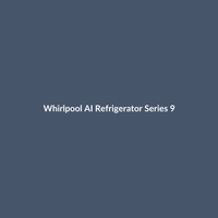 Whirlpool AI Refrigerator Series 9 in white, featuring smart home integration and modern design.