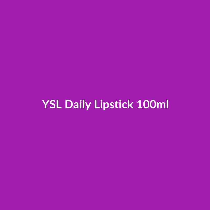 YSL Daily Lipstick 100ml tube, showcasing its luxurious packaging and formulation for anti-aging and hydration.