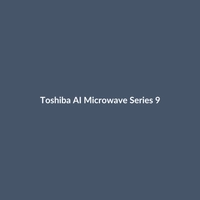 Toshiba AI Microwave Series 9 in Matte Black, showcasing its smart features and modern design.