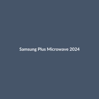Samsung Plus Microwave 2024 in Black and Stainless Steel finish with Wi-Fi smart features.