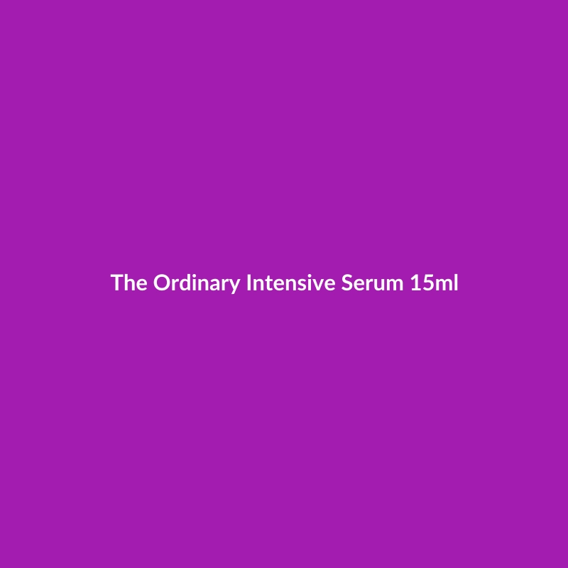 The Ordinary Intensive Serum 15ml bottle, formulated for oily skin to address fine lines, dark spots, and pores.