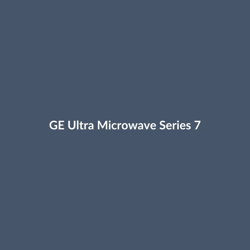 GE Ultra Microwave Series 7 in Stainless Steel and Black with smart features, dimensions 50x66x50cm.