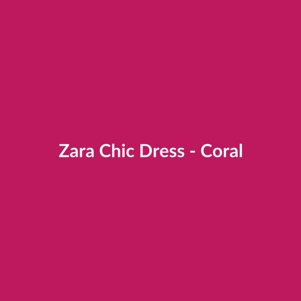 Zara Chic Dress - Coral - 2