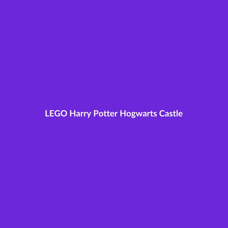 LEGO Harry Potter Hogwarts Castle building set with 2301 pieces, recommended for ages 14+