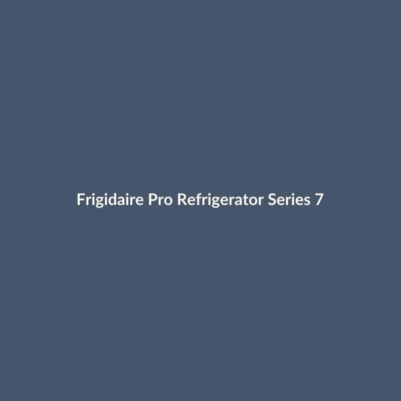 Frigidaire Pro Refrigerator Series 7 in White and Navy, featuring smart Wi-Fi connectivity.