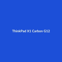 Lenovo ThinkPad X1 Carbon G12 laptop in Space Gray, showcasing its sleek design and 17.3-inch Mini-LED display.