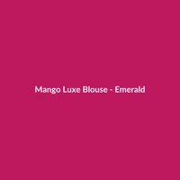 Emerald Mango Luxe Satin Blouse for Women - Formal Occasion