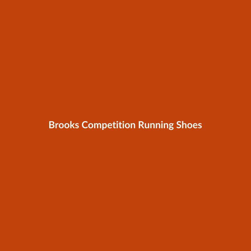 Brooks Competition Running Shoes in Red and Neon Yellow, designed for beginner athletes.