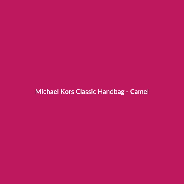 Michael Kors Classic Handbag - Camel - 2