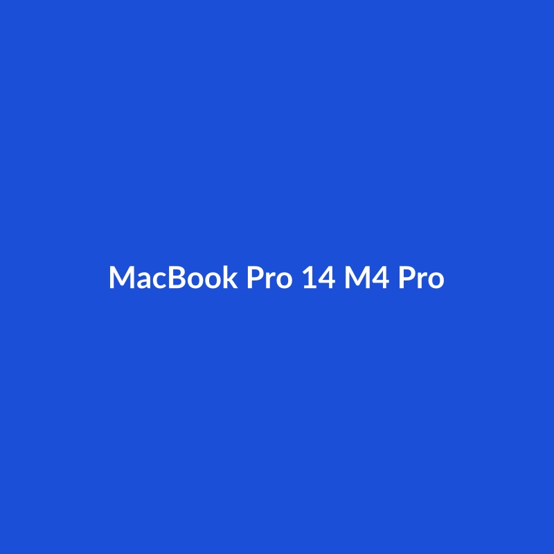 MacBook Pro 14" M4 Pro laptop in White or Dark Green, with Apple M4 chip, NVIDIA RTX 4080 GPU, 16GB RAM, 256GB SSD, and 120Hz Liquid Retina display.