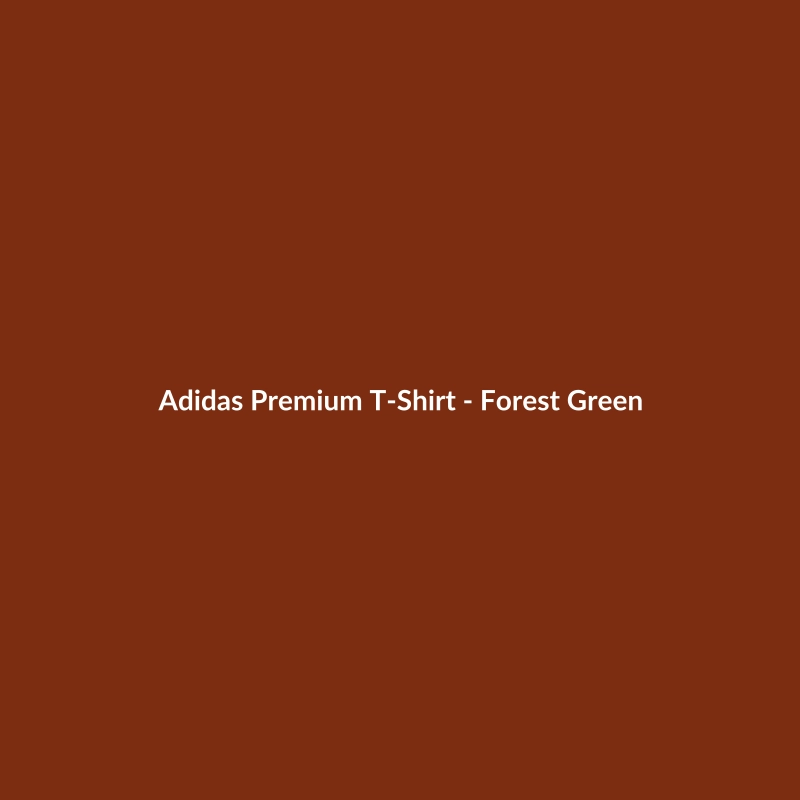 Adidas Premium T-Shirt in Forest Green, Men's Slim Fit Wool