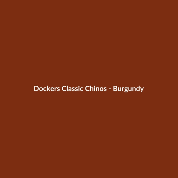 Dockers Classic Chinos - Burgundy - 2