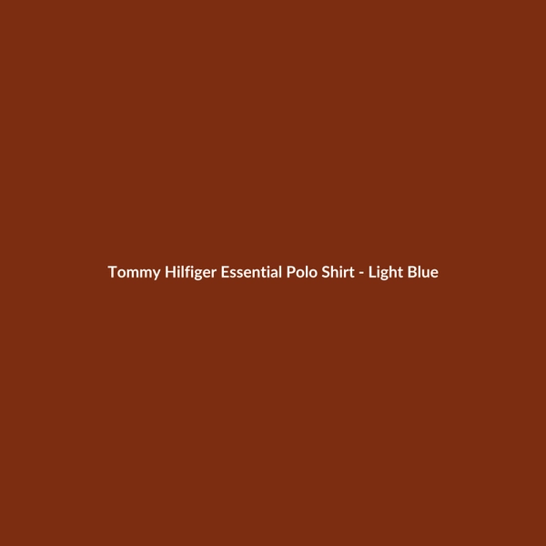 Tommy Hilfiger Essential Polo Shirt - Light Blue - 2