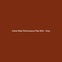 Calvin Klein Performance Gray Polo Shirt for Men, Relaxed Fit, Cashmere Blend