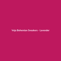 Veja Bohemian Sneakers in Lavender, made from sustainable cotton for women's casual wear.