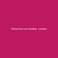 Michael Kors Luxe Handbag in Lavender satin, a stylish party accessory for women.