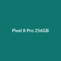 Google Pixel 8 Pro 256GB smartphone in Black, Gold, and Desert Titanium colors, showcasing its 7.6" foldable display.