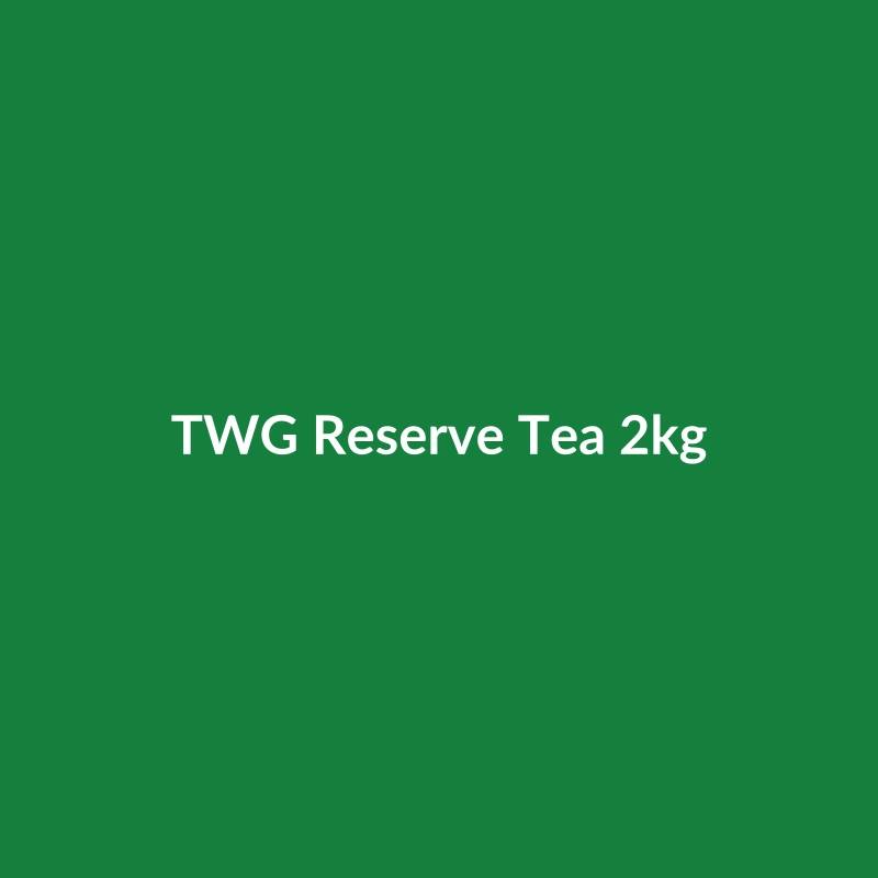 TWG Reserve Tea 2kg packaging, featuring the TWG brand and 2kg weight indicator.