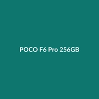 POCO F6 Pro 256GB smartphone in Purple, showcasing its 200MP camera and large foldable screen.