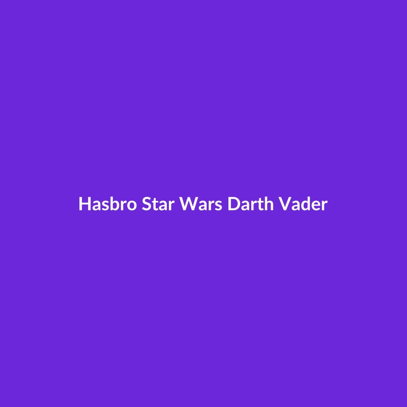 Hasbro Star Wars Darth Vader action figure, made of ABS plastic, suitable for ages 14 and up.