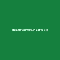 Bag of Stumptown Premium Coffee, 1kg, featuring organic and vegan certifications.